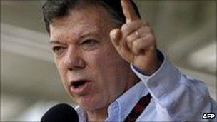 Colombian President Juan Manuel Santos (file photo)