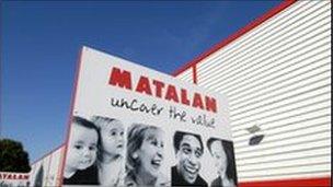 Matalan sign