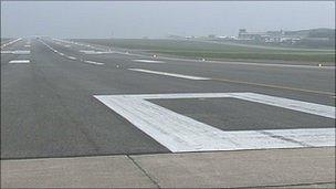 Guernsey Airport's runway