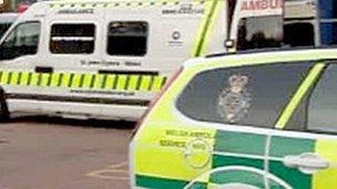 Two ambulances (generic)