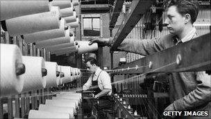 Nottingham lace factory 1959