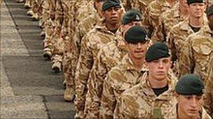 3 Rifles parade