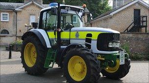 Lincolnshire Police tractor