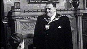 Sir Cyril as Mayor of Rochdale