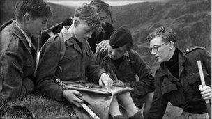 Children in 1949 on Outward Bound in Aberdyfi