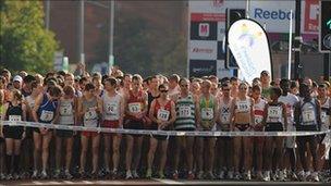 Runners waiting to start the 2008 event - Pete Tiley