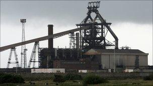 Corus steel works in Redcar