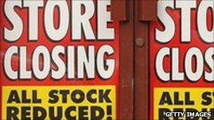 Store closing sign