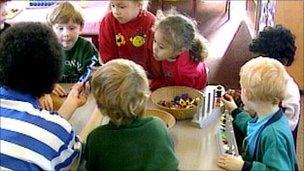 children at a nursery