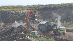 Mont Cuet landfill site in Guernsey