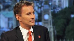 Culture Secretary Jeremy Hunt