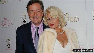 Piers Morgan and Paris Hilton