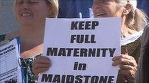 Maternity protest