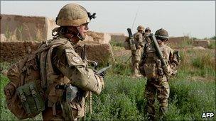 UK troops in Afghanistan