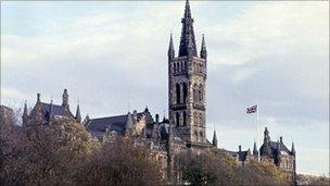 Gilbert Scott Building of Glasgow University