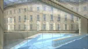 Artist's impression of Buxton Spa