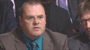 Councillor Darren Cooper at the debate