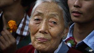 Elderly Tibetan lady