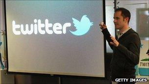 Twitter chief Evan Williams announces the newly revamped Twitter website