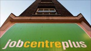 Job Centre Plus sign