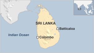 Map of Sri Lanka