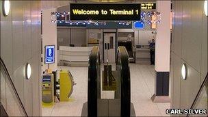 Manchester Airport's Terminal 1 (pic courtesy of Carl Silver)