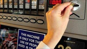 Cigarette vending machine