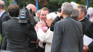 Pope outside the Birmingham Oratory