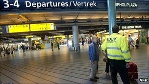 File picture of Schiphol airport in Amsterdam