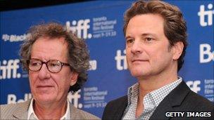 Geoffrey Rush and Colin Firth