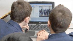 Pupils at the Paddington Academy in London