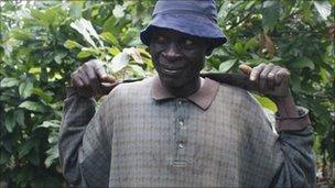 Seydou Sorogo, cocoa farmer near Bouafle