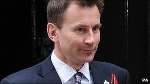 Culture Secretary Jeremy Hunt