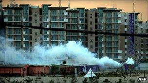 The athletes' village in Delhi