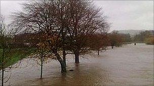 Flooding in Cumbria (pic courtesy of John Moore)