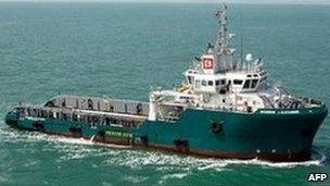 File picture of the Bourbon Alexandre - AFP/Bourbon Offshore Surf Company