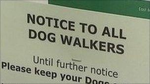 Notice to dog owners