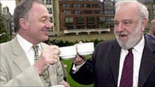 Ken Livingstone and Frank Dobson in 2000