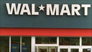 A Wal-Mart store in Massachusetts, USA