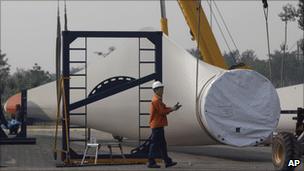 Wind turbine factory in China