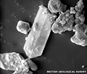 Another image of a volcanic ash particle from the sample