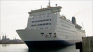 Pride of Bilbao in dock