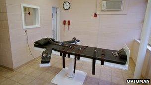 A lethal injection chamber