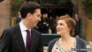 Ed Miliband and his partner Justine Thornton