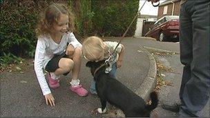 Fearn family and their dog