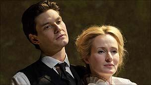 Ben Barnes and Genevieve O'Reilly in Birdsong (photo by Johan Persson)