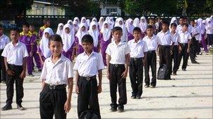 Children at Baan Taba school