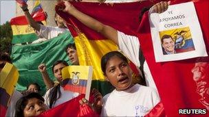 People taking part in a demonstration