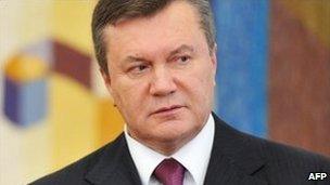 Ukrainian President Viktor Yanukovych in Kiev, 14 September