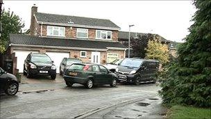 Former police officer Peter Boatman's home